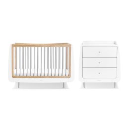 SnuzKot Skandi 2 Piece Nursery Furniture Set Grey