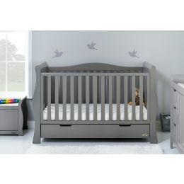 Obaby Stamford Luxe Cot Bed Taupe Grey