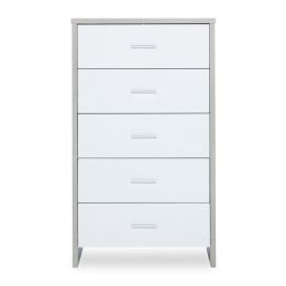 Ickle Bubba Pembrey Tall Chest Ash Grey & White