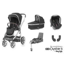 BabyStyle Oyster 3 Essential Bundle Caviar Mirror