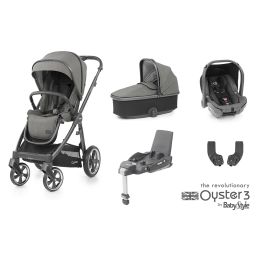 BabyStyle Oyster 3 Essential Bundle Mercury City Grey