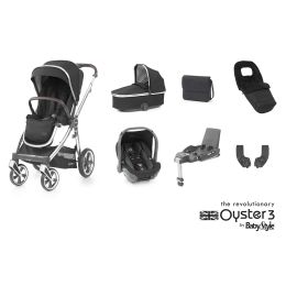 BabyStyle Oyster 3 Luxury Bundle Caviar Mirror