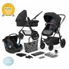 Kinderkraft XMOOV 3 in 1 Travel System Black